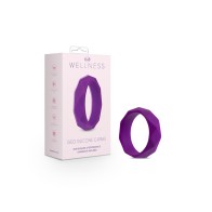 Cockring de Silicona Wellness Geo Morado