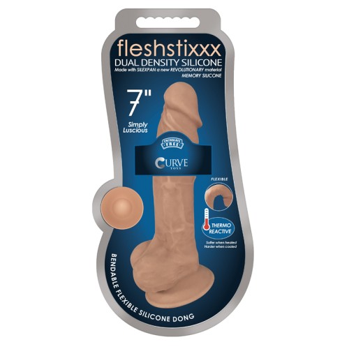 Dildo FLESHSTIXXX de 7 in. de Curve Toys