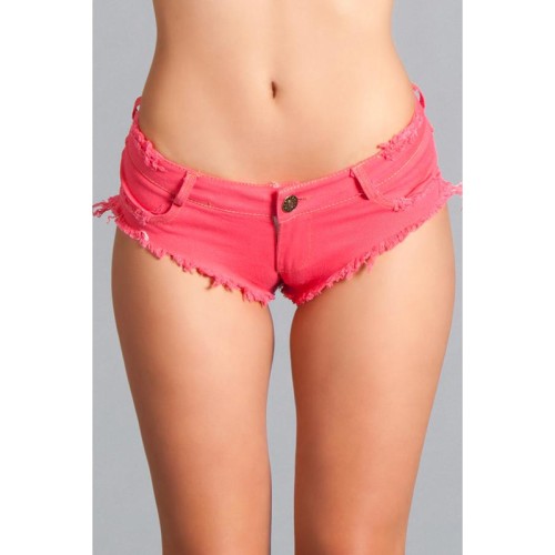 Sexy Low Waist Booty Shorts in Hot Pink