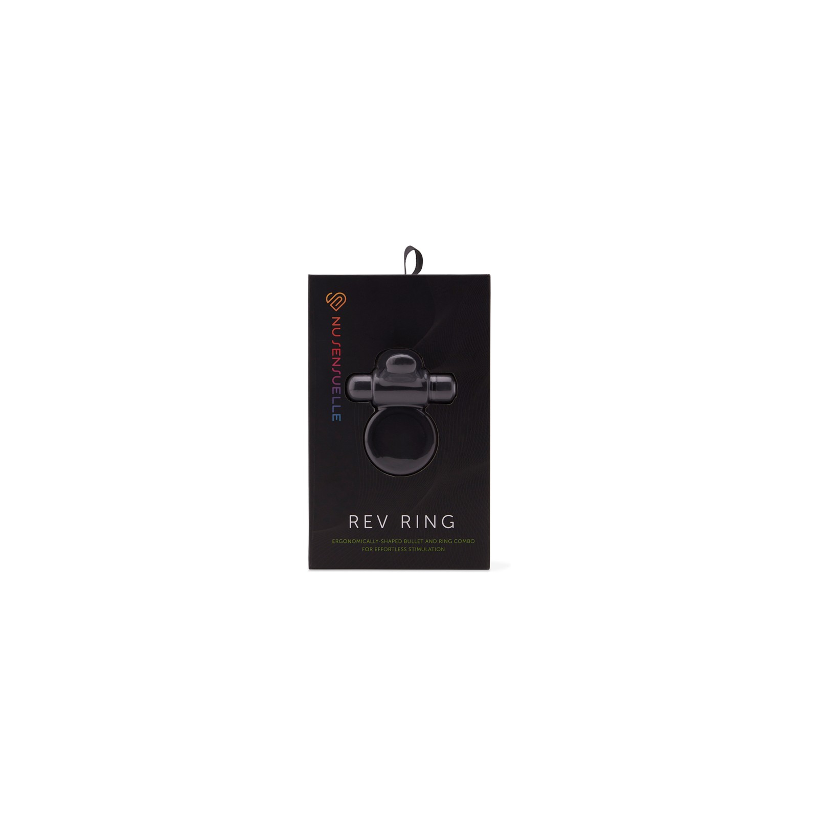 Nu Sensuelle Rev Bullet Ring with Tongue Black - Ultimate Pleasure