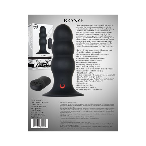 Plug Anal Evolved Kong Control Remoto - Placer Redefinido