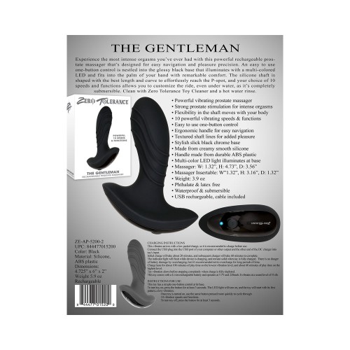 Massager de Prostata Zero Tolerance Negro