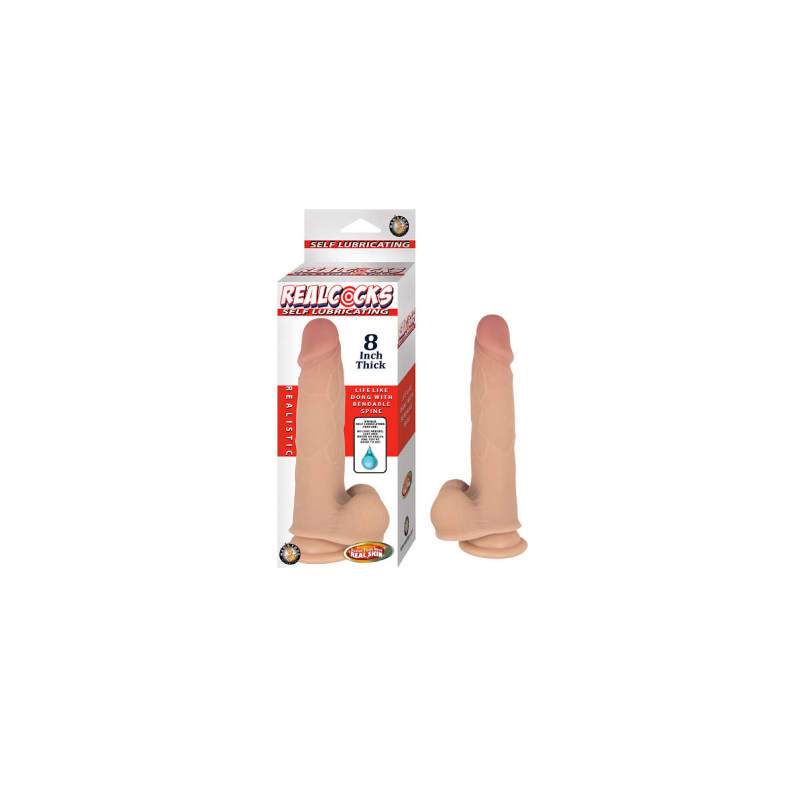 Self-Lubricating 8-inch Dildo for Pleasure