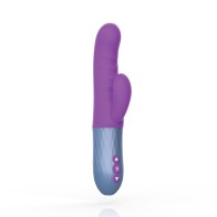 FemmeFunn Essenza Vibrador de Silicona Recargable de Estimulación Dual Morado