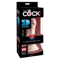 Pipedream King Cock Plus 5 in. Triple Density Dildo