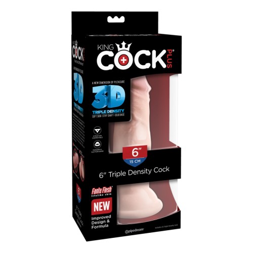 Pipedream King Cock Plus 6 Inch Dildo