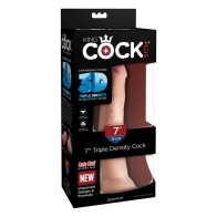 Dildo Triple Densidad King Cock Plus de Pipedream