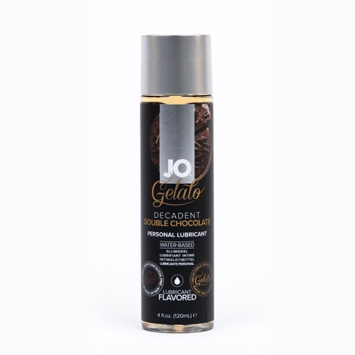 Lubricante a Base de Agua con Sabor a Doble Chocolate Decadente JO Gelato 4 oz.