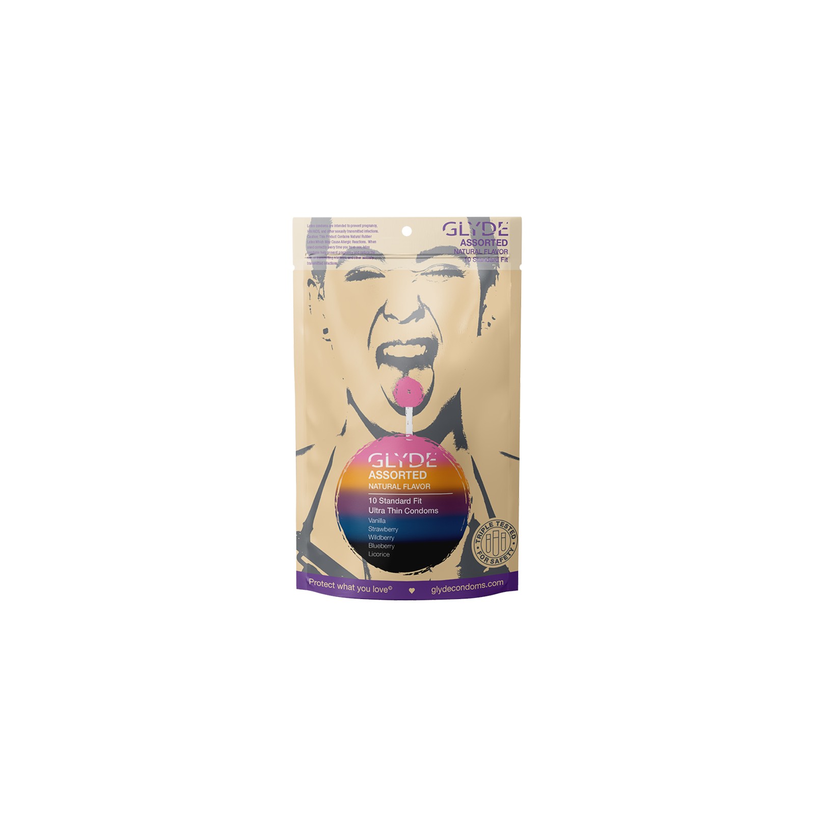 Glyde Ultra Natural Flavor Condoms - Enjoy Flavorful Moments