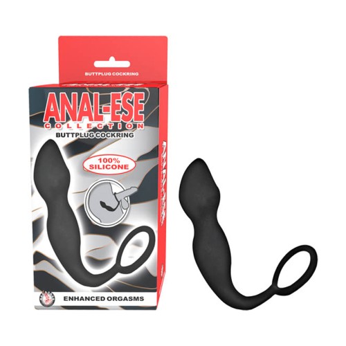 Colección Anal-Ese Buttplug Cockring Negro