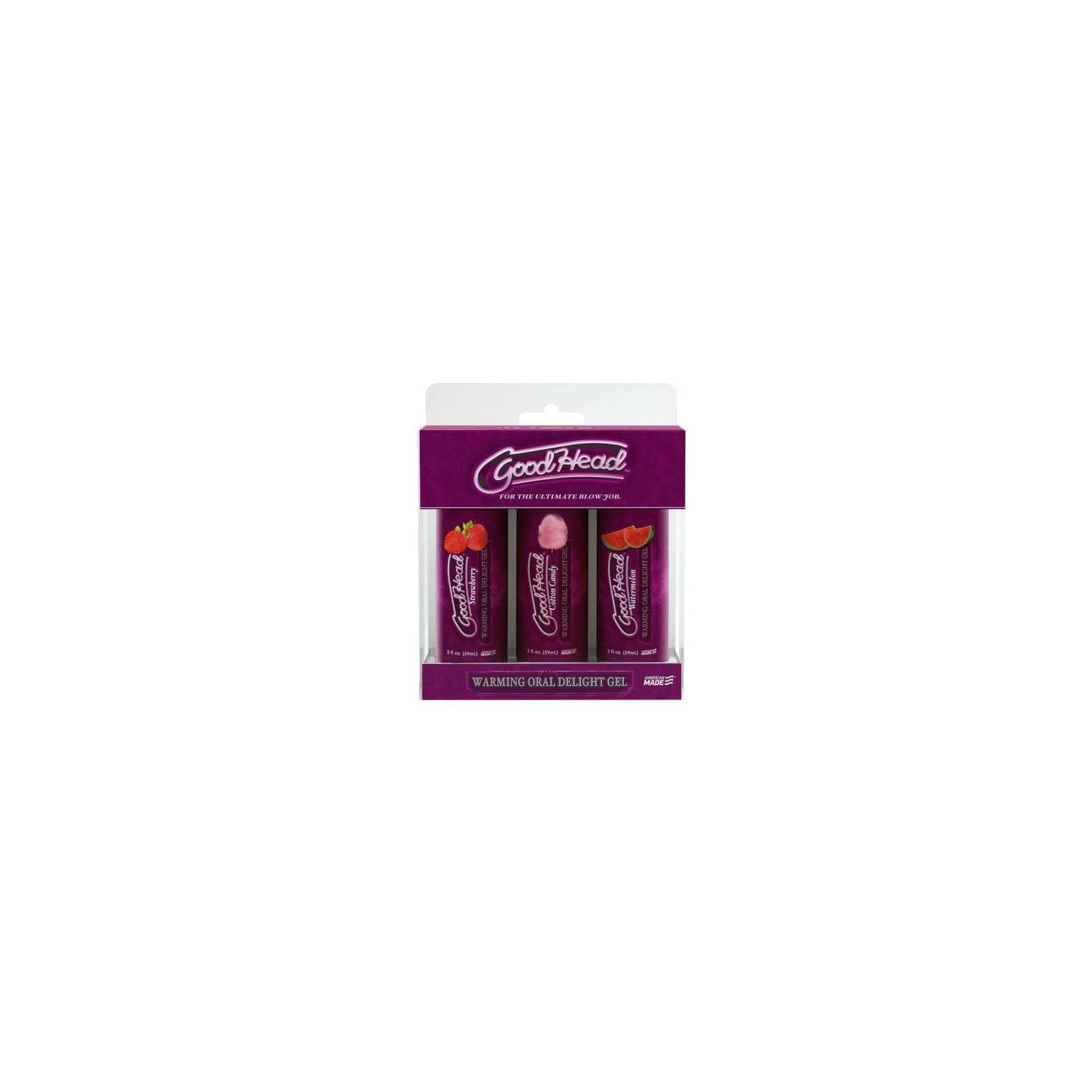 GoodHead Gel Calentador Oral 3-pack - Placer Saborizado