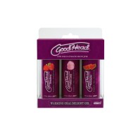 GoodHead Warming Oral Gel 3-pack - Flavorful Pleasure