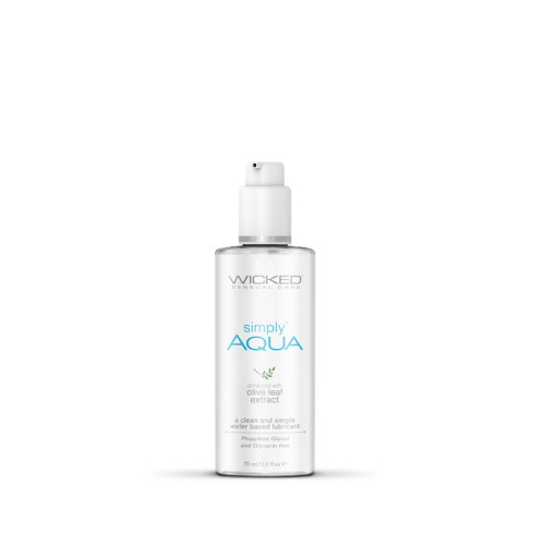 Lubricante a Base de Agua Wicked Simply Aqua - 2.3 oz.