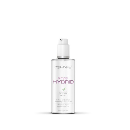 Wicked Simply Hybrid Lubricant 2.3 oz for Intimate Pleasure