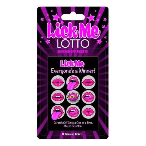 Boletos de Raspar Lick Me Lotto