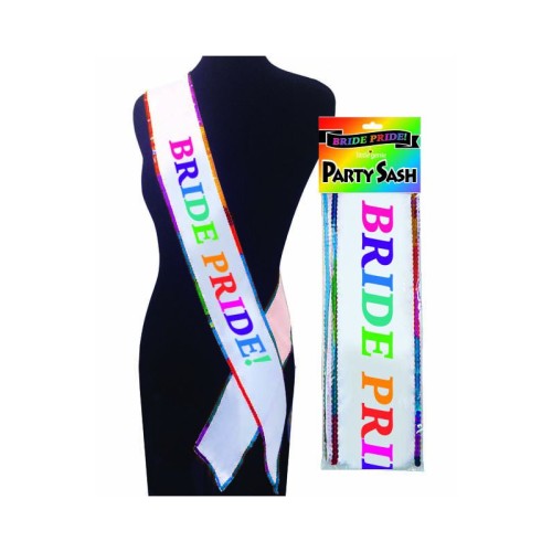 Bride Pride Sash for Bridal Celebrations