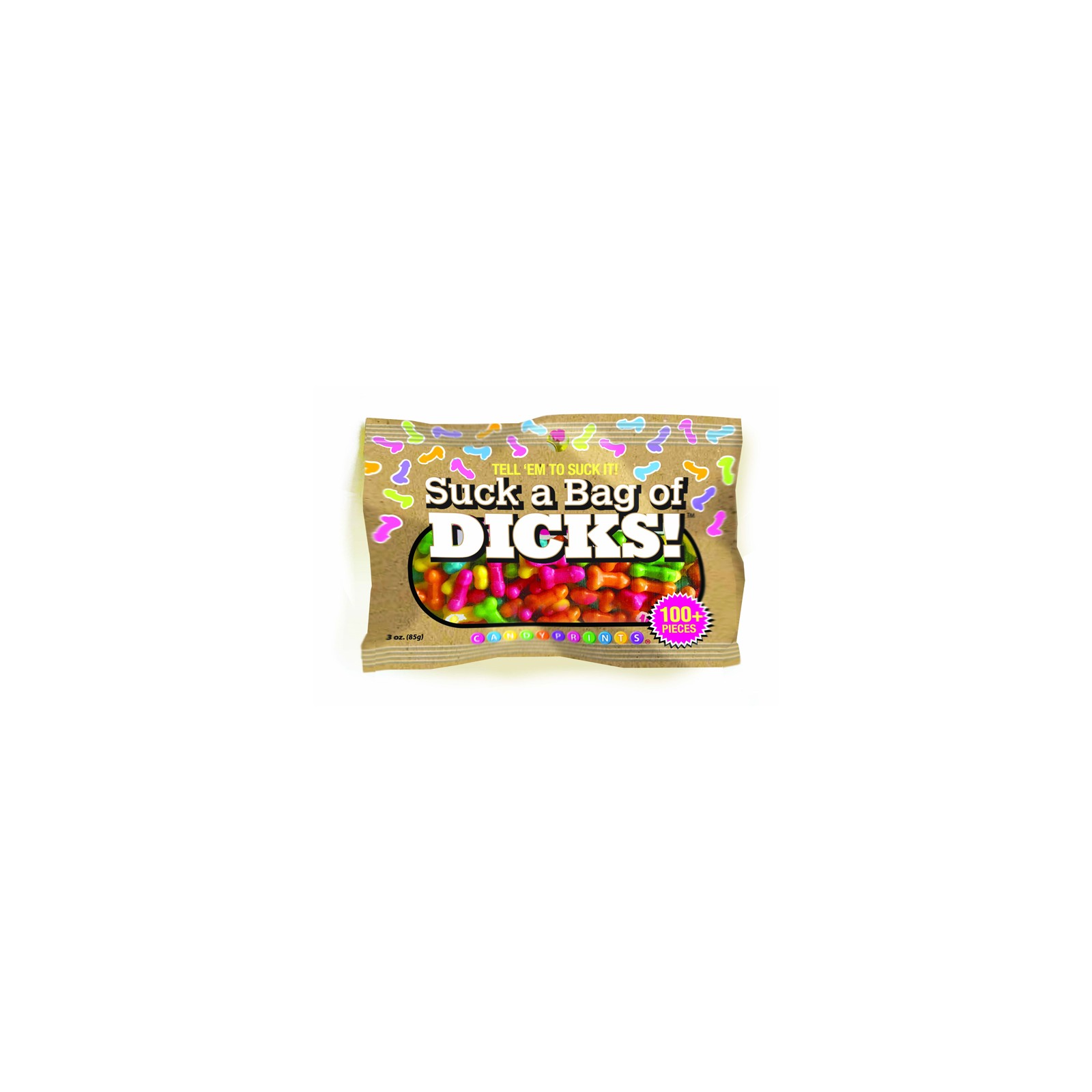 Suck A Bag Of Dicks Caramelo para Fiestas de Adultos