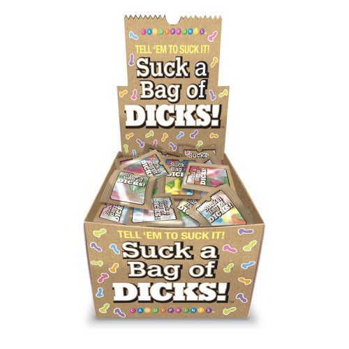 Muestra de Dulces para Adultos Suck A Bag Of Dicks 100 pk