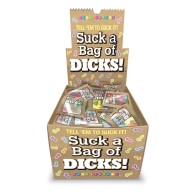 Muestra de Dulces para Adultos Suck A Bag Of Dicks 100 pk