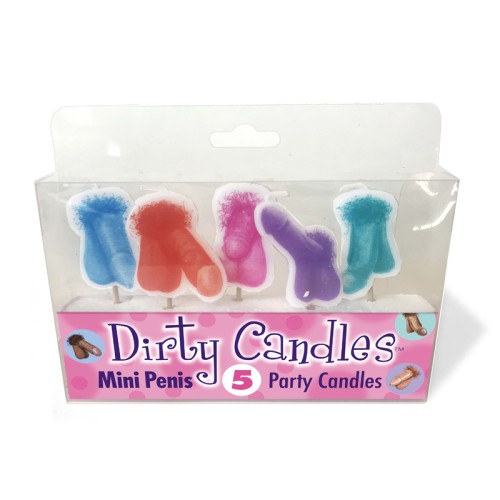 Set de Velas Mini Pene para Fiestas