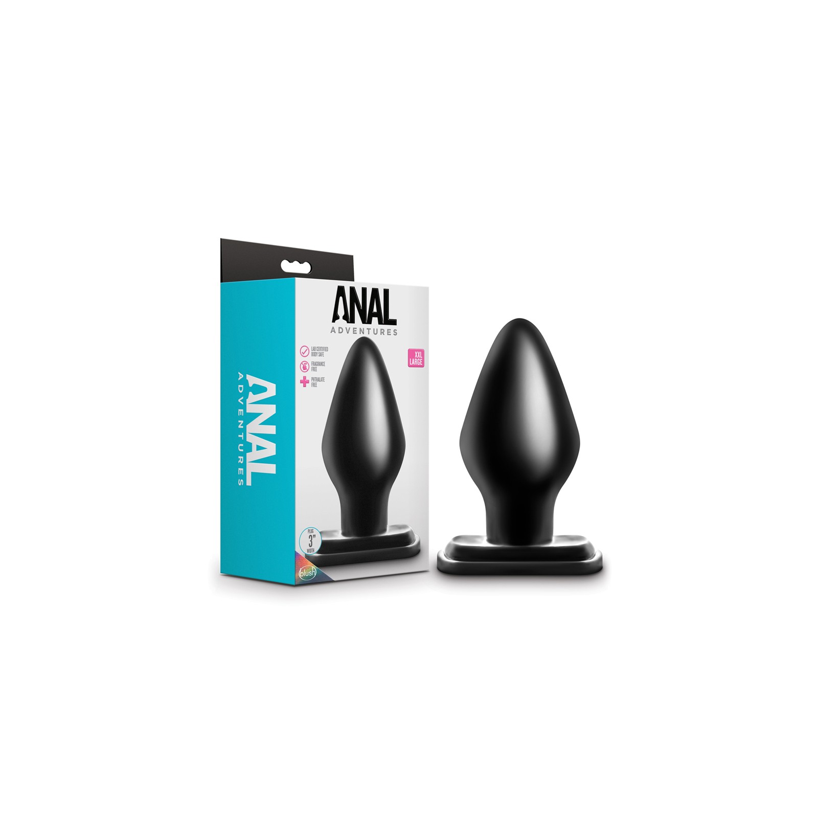 Anal Adventures XXL Black Plug for Sensation