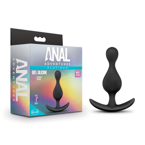 Plug Anal Wave Platinum Negro