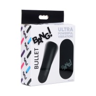 BANG Vibrating Bullet with Remote Control Black