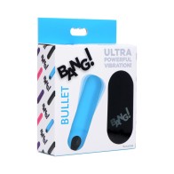 Bullet Vibrante BANG! con Control Remoto en Azul