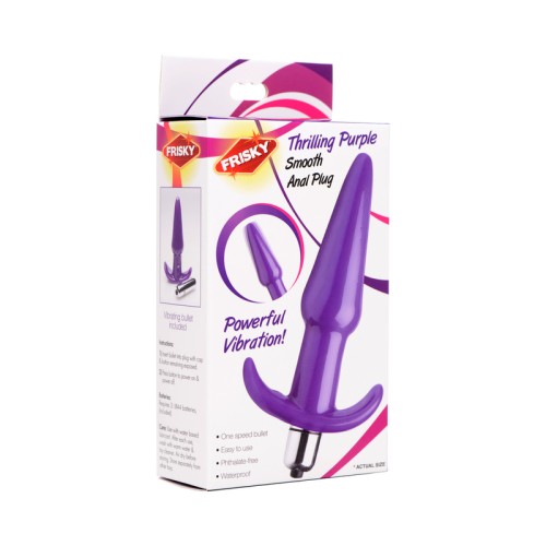 Thrilling Purple Smooth Anal Plug for Beginners