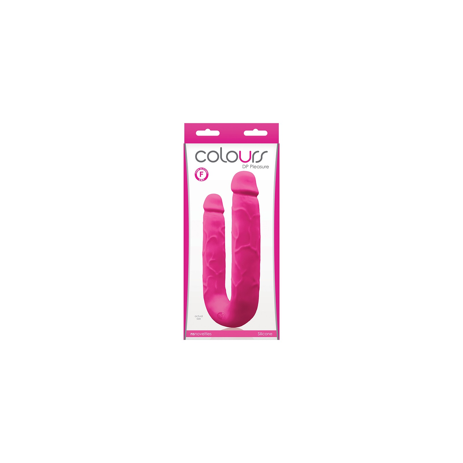 Dildo Doble Colores DP Pleasure - Alegría Doble Rosa