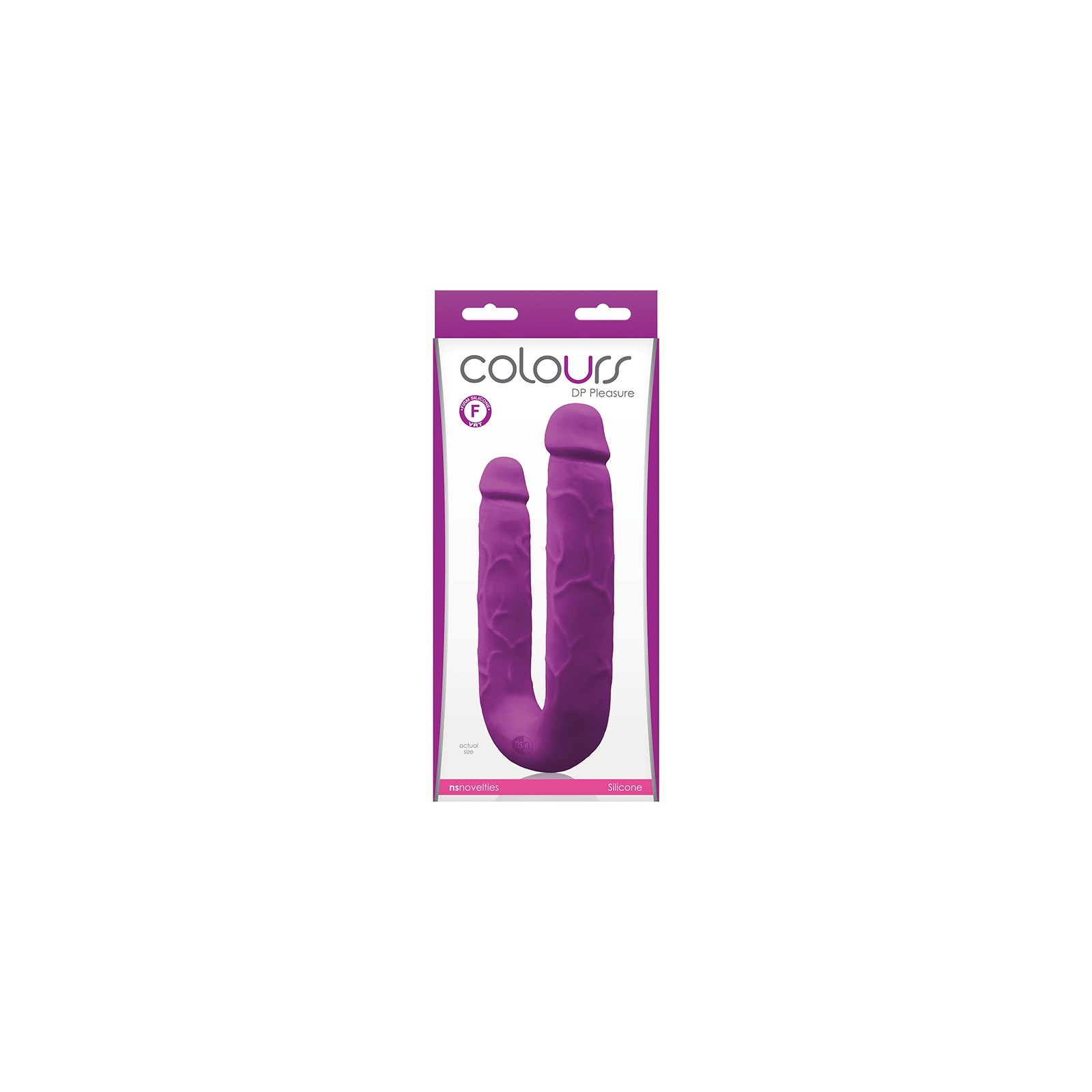 Colours DP Pleasure Dual Ended Dildo Purple