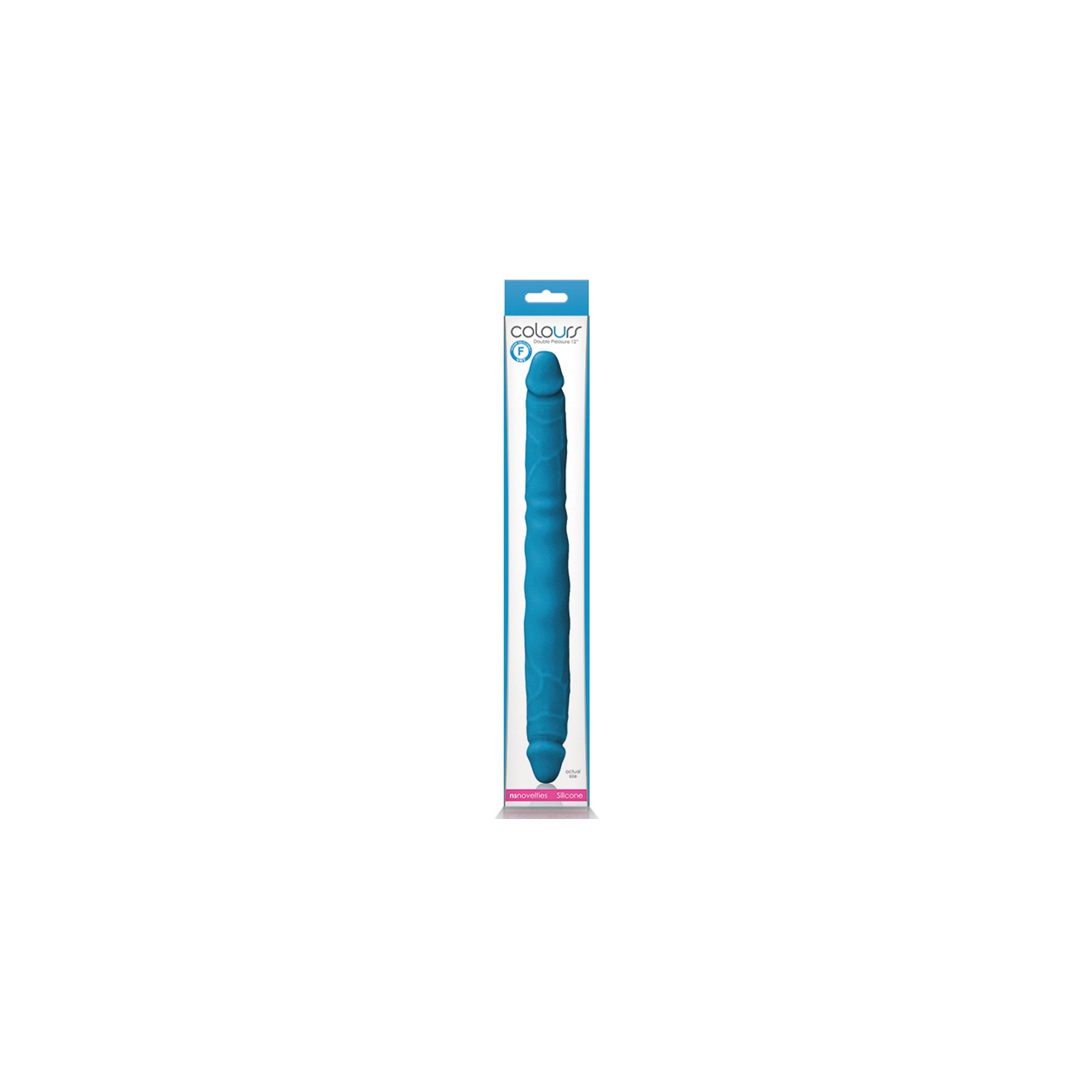 Colours Double Pleasure 12 in. Dual Ended Dildo Blue