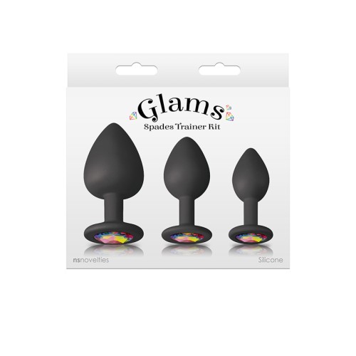 Kit de Entrenador Spades Glams Negro - Perfecto para el Juego Anal