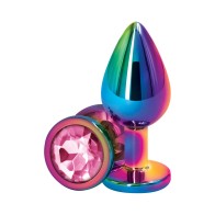 Plug Anal de Metal Rear Assets Mediano Multicolor/Rosa