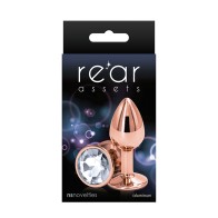 Plug Anal Rosa Dorado Pequeño Rear Assets - Placer Elegante