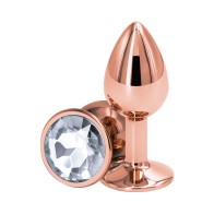 Plug Anal Rosa Dorado Pequeño Rear Assets - Placer Elegante