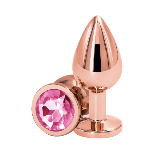 Plug Anal Mediano Rosa Dorado Rear Assets - Placer Sensual