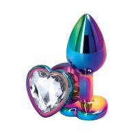 Small Metal Heart Plug for Anal Play