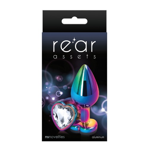 Rear Assets Medium Heart Plug Multicolor/Clear