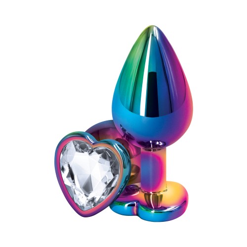 Rear Assets Medium Heart Plug Multicolor/Clear