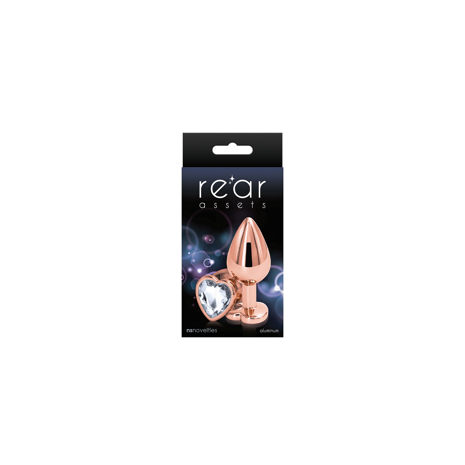 Rear Assets Rose Gold Heart Plug Medium - Glamour and Pleasure