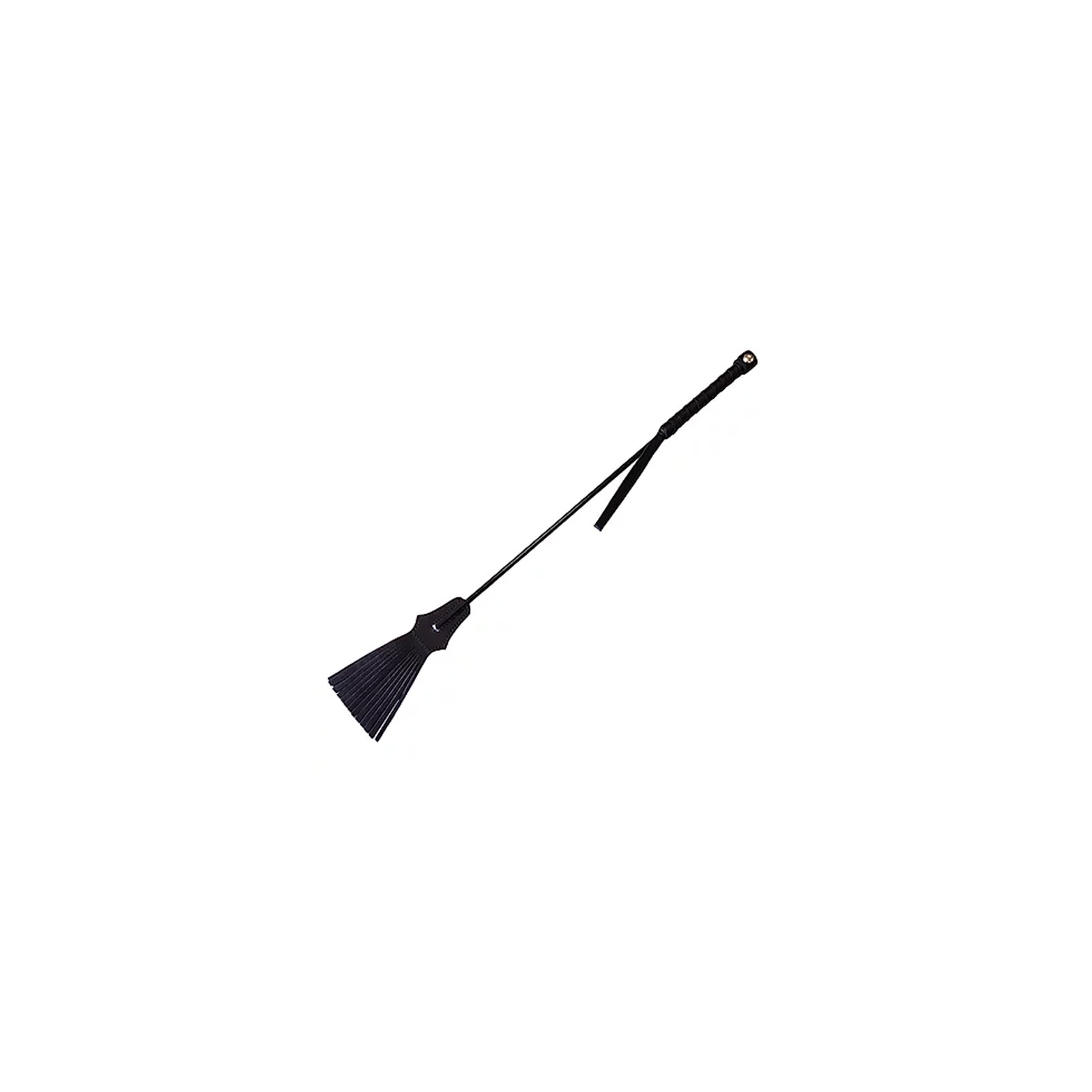 Rouge Tasseled Riding Crop Black