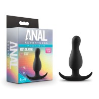 Anal Adventures Platinum Silicone Curved Plug