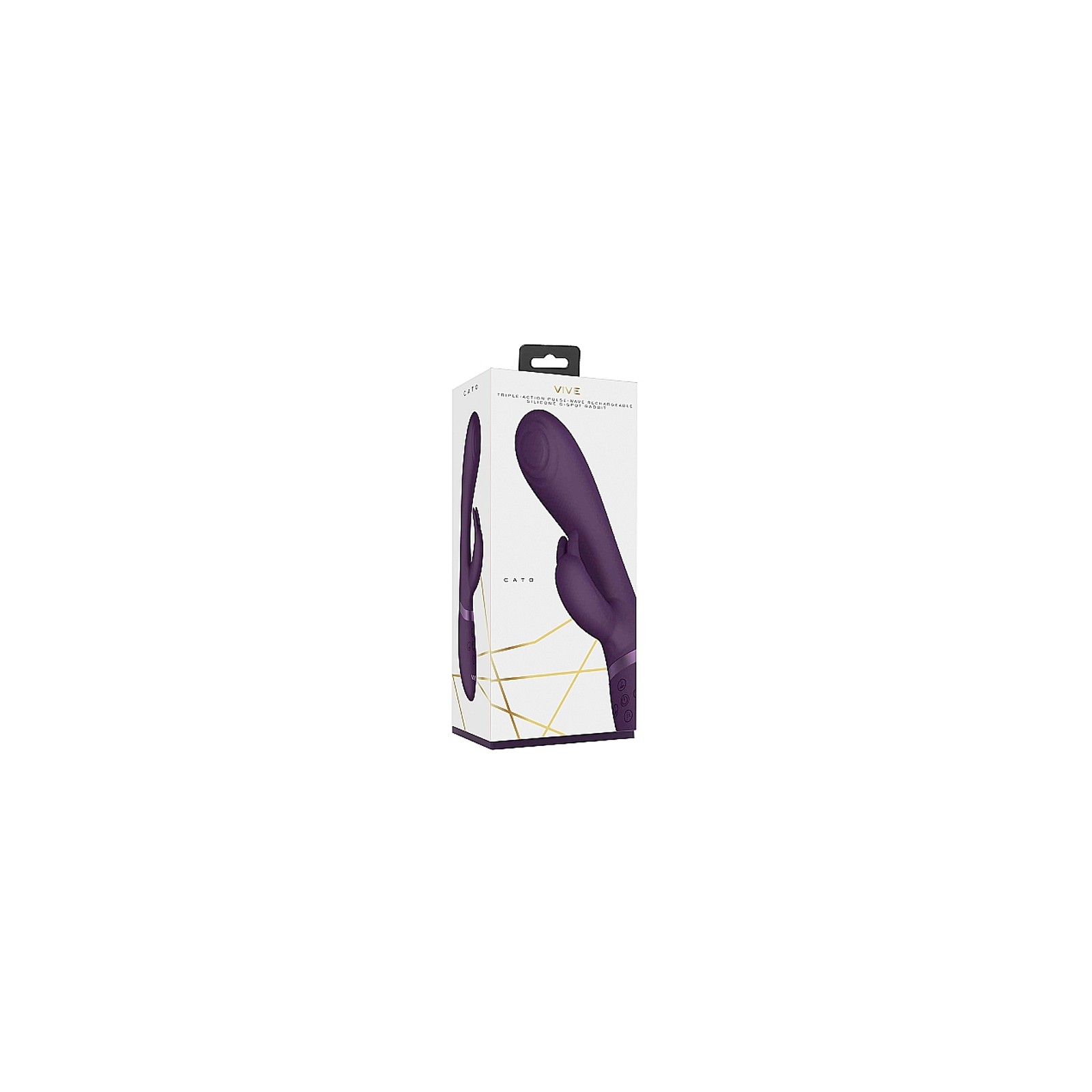 VIVE CATO Rechargeable Pulse-Wave Silicone Rabbit Vibrator