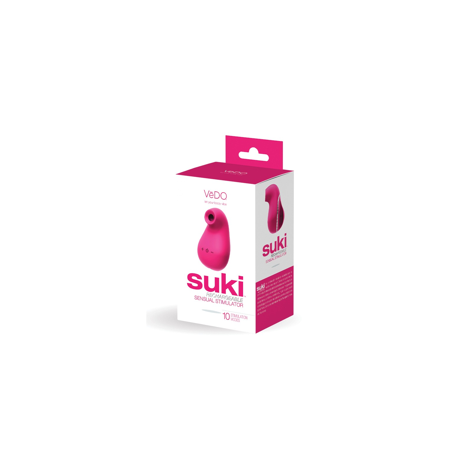 Suki Sonic Suction Rechargeable Vibrator Foxy Pink