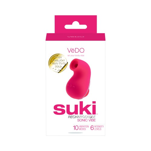 Vibrador Succión Suki Sonic Recargable Rosa