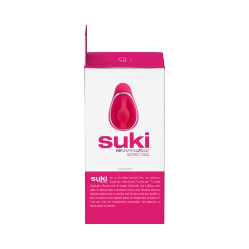 Suki Sonic Suction Rechargeable Vibrator Foxy Pink