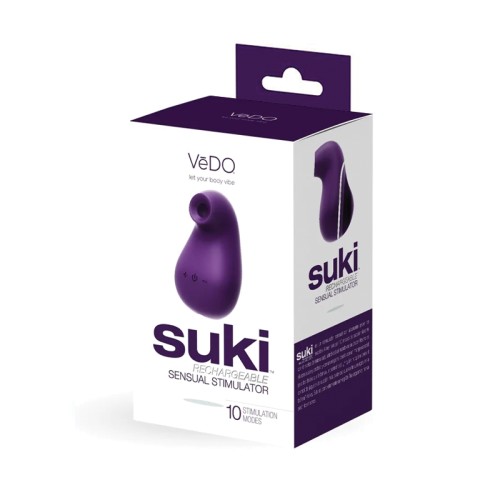 Vibrador de Succión Sonic Vedo Suki Morado Profundo