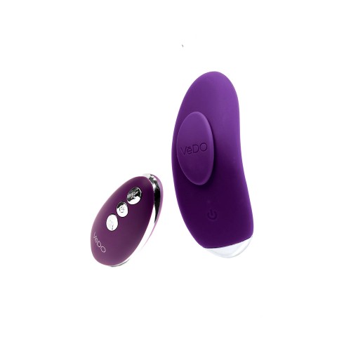 Vibrador de Panty Recargable VeDO Niki Morado Profundo