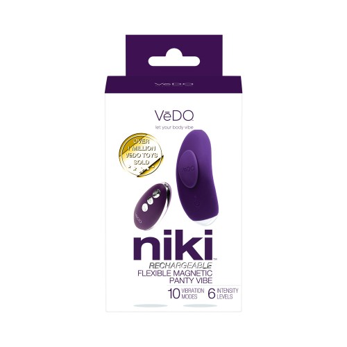 Vibrador de Panty Recargable VeDO Niki Morado Profundo